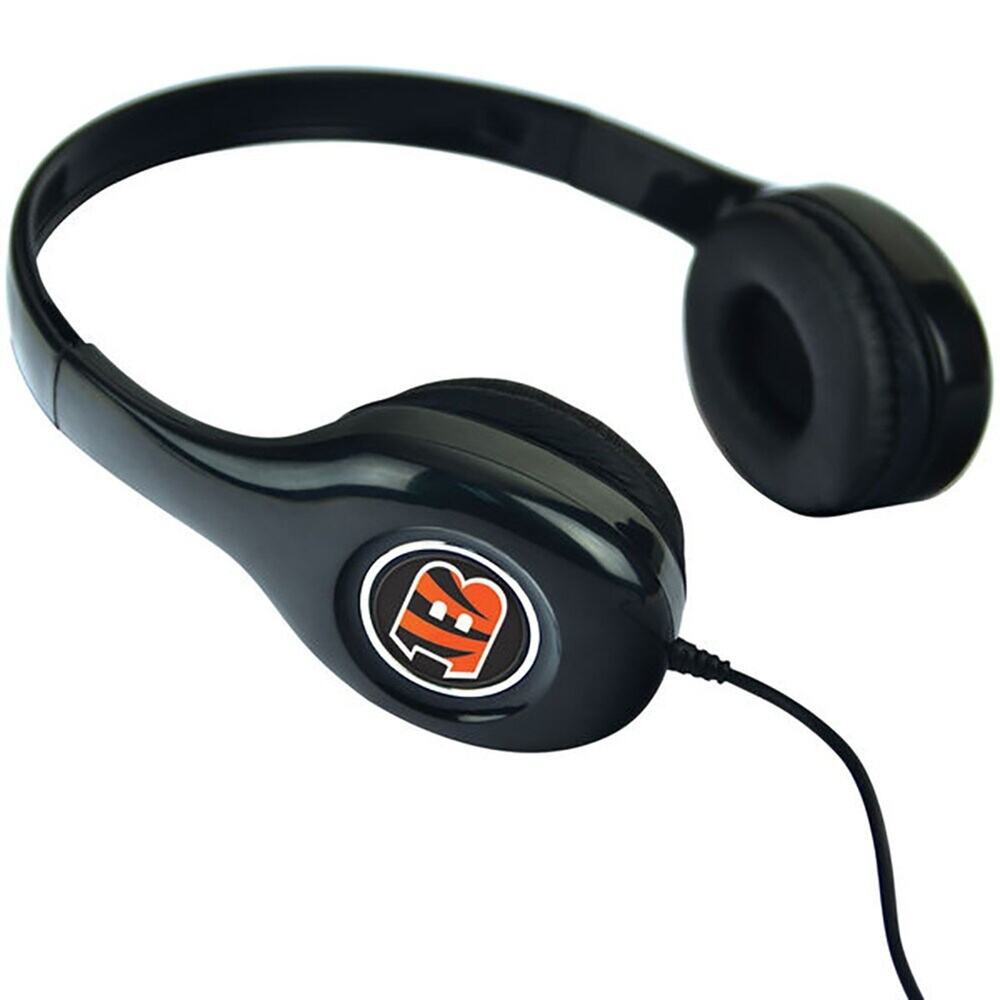 NFL Cincinnati Bengals Stereo Headphones Team Logo Cell Tablets Laptops New Plug